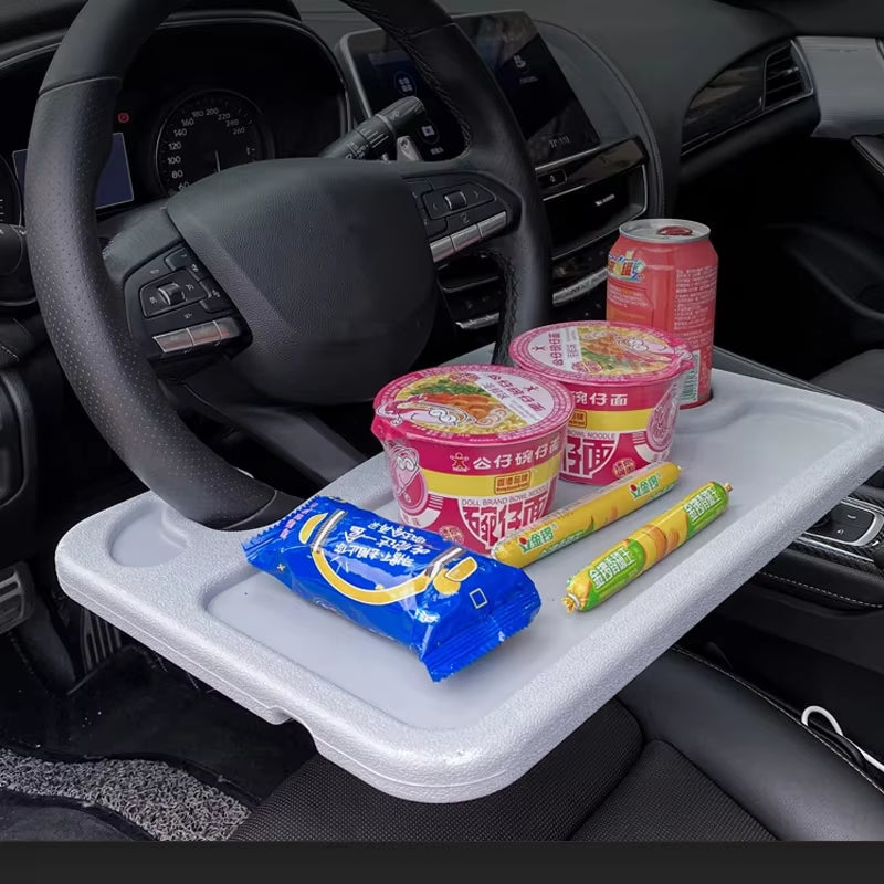 Portable Car Laptop Computer Desk Mount Stand Eat Work Car Steering Wheel Dining Table Bracketdrink Food Coffee Tray Board