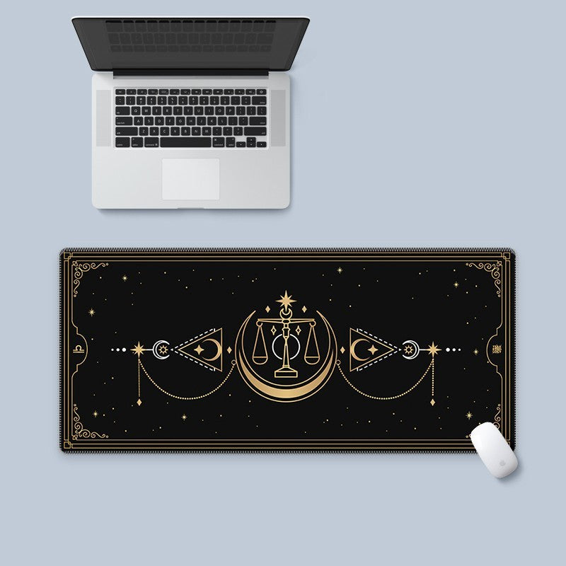 Art Mousepad Black Constellation Deskmat Mouse Pad Large  Carpet Aesthetic Table Laptop Play Mats Mousepad Company Deskpad